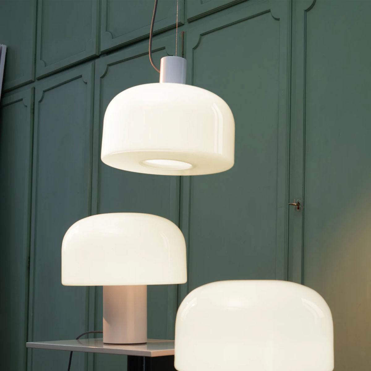 Flos Bellhop Glass Suspension Light