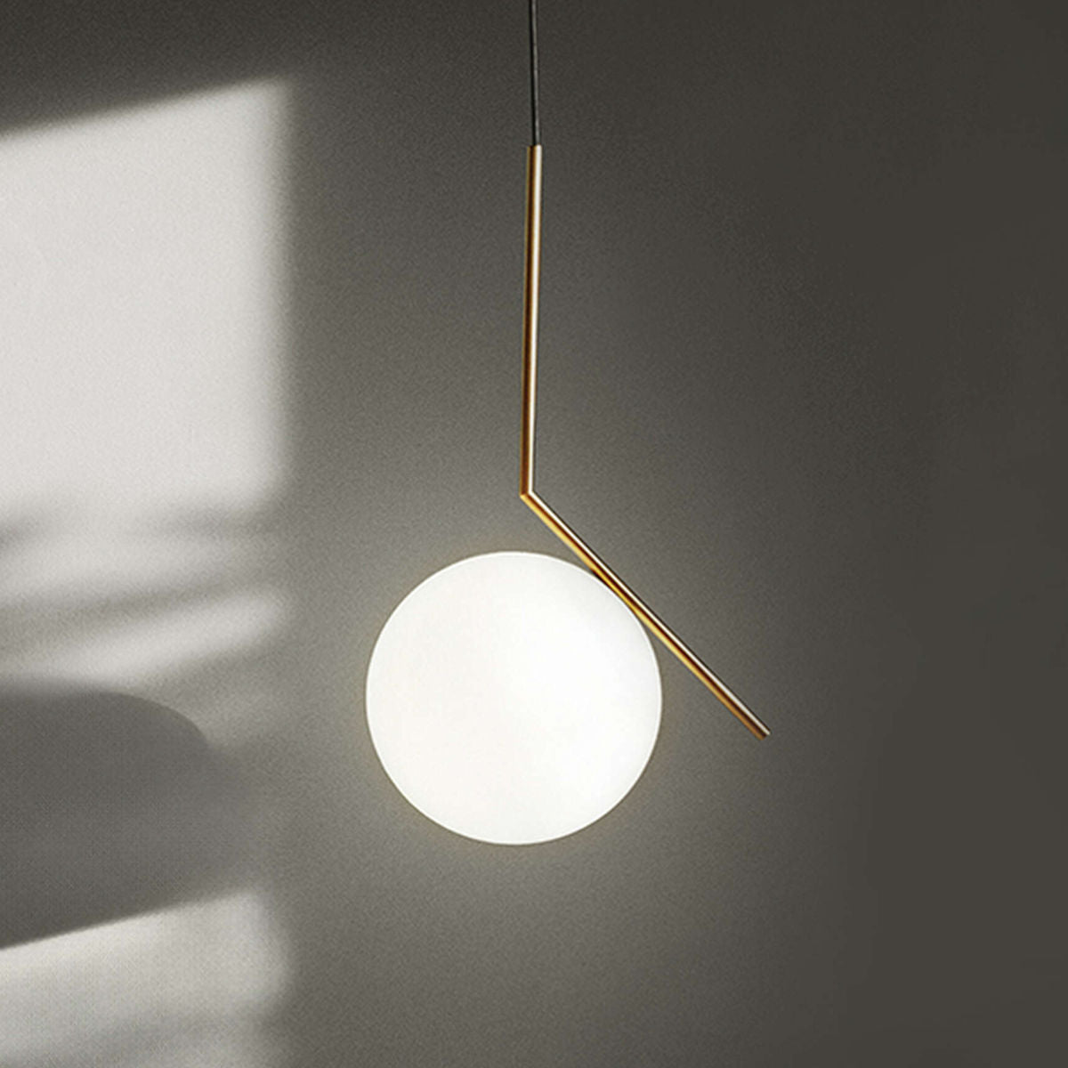 Flos IC S2 Suspension Light 10th Anniversary 24K Gold (Open Box)