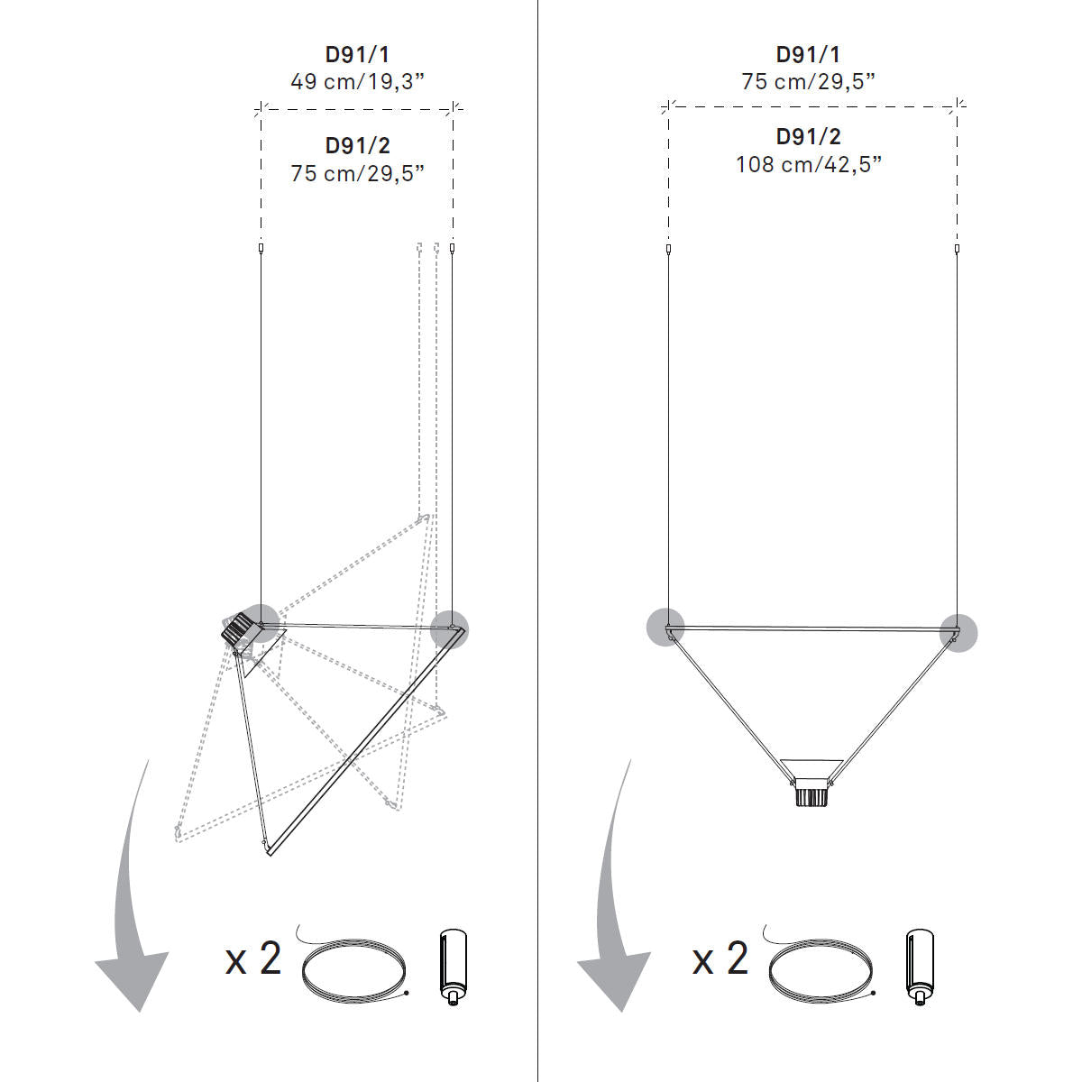 Luceplan Amisol Anti Rotation Accessory