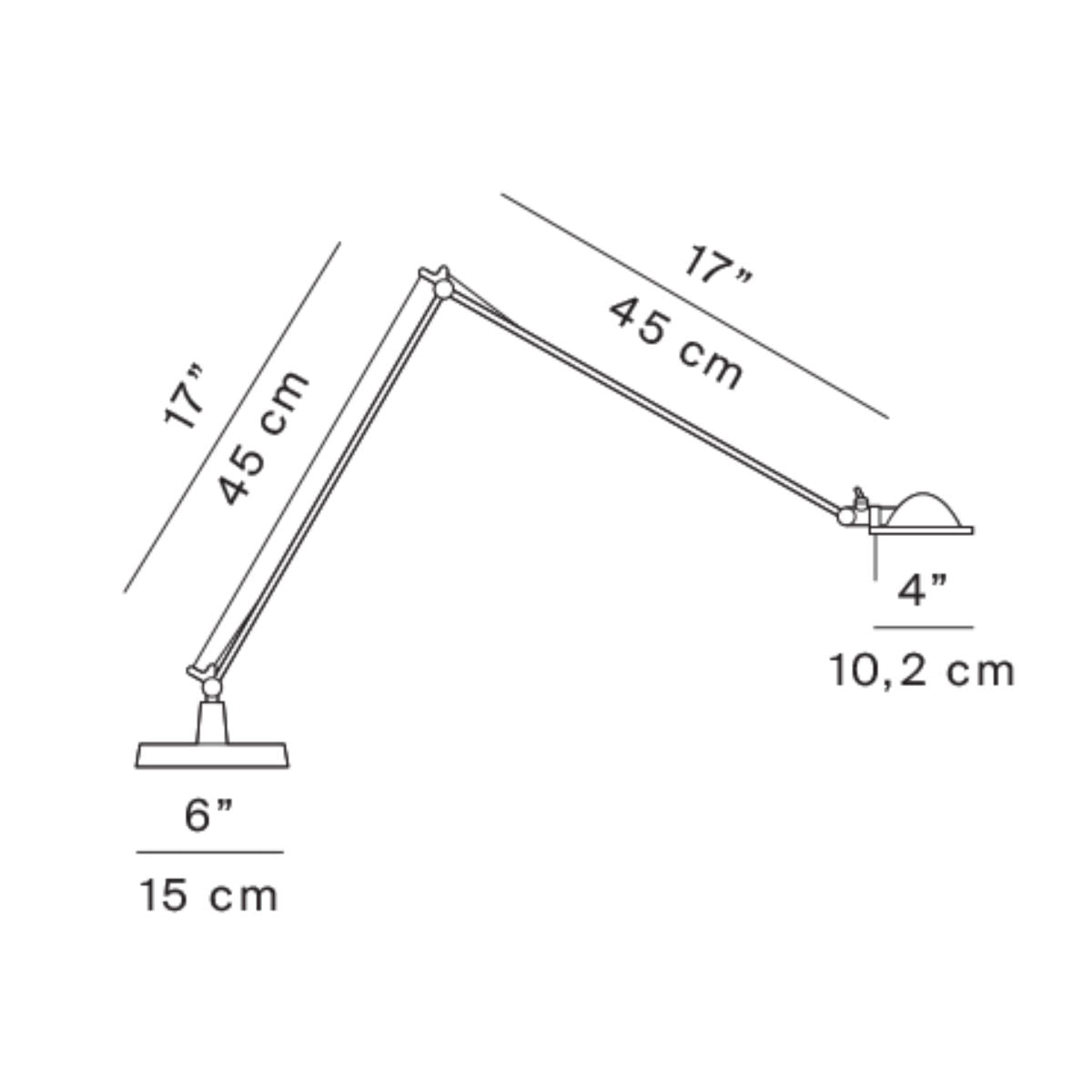 Luceplan Berenice D12N Table Light 45CM "Open Box"