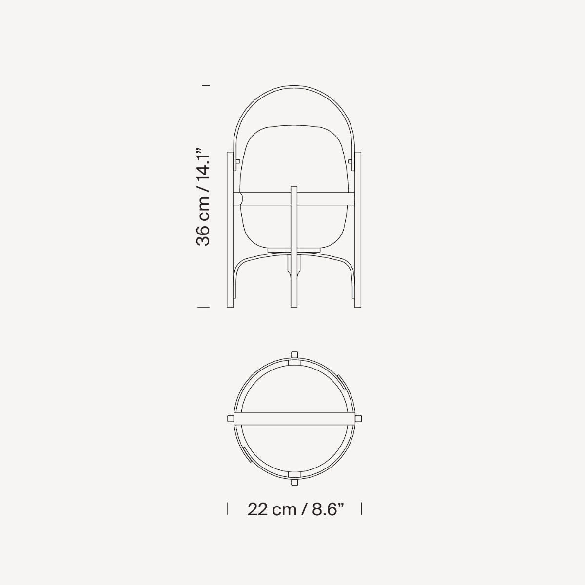 Santa & Cole Cestita Table Light