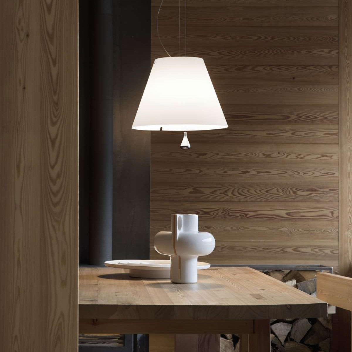 Luceplan Costanza Suspension Light - Rise & Fall