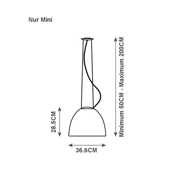 Artemide Nur Mini Gloss Suspension Light