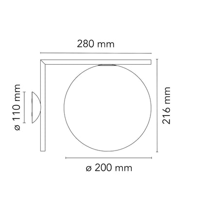 Flos IC C/W Ceiling/Wall Light