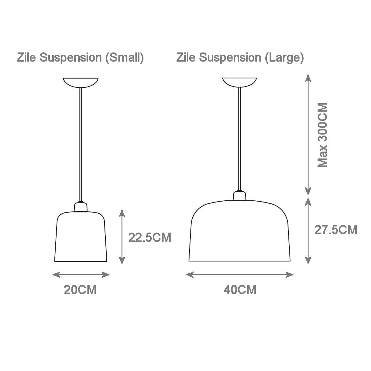 Luceplan Zile Suspension Light