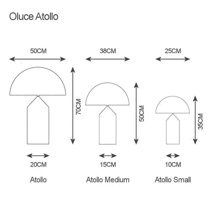 Oluce Atollo Medium Table Light "Open Box"