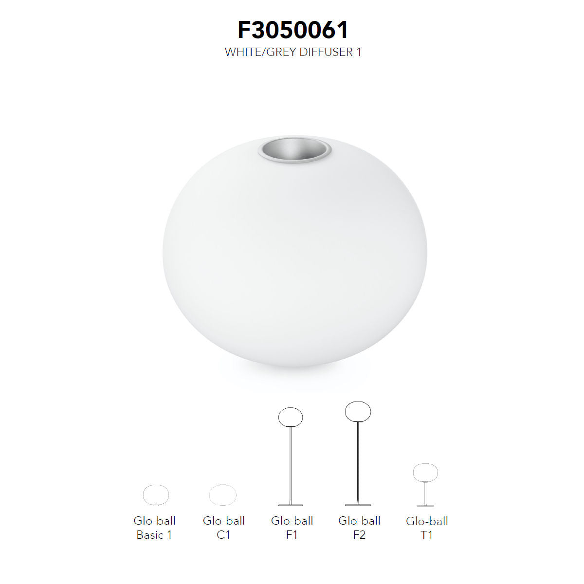 Flos Glo-Ball Replacement Glass Diffuser