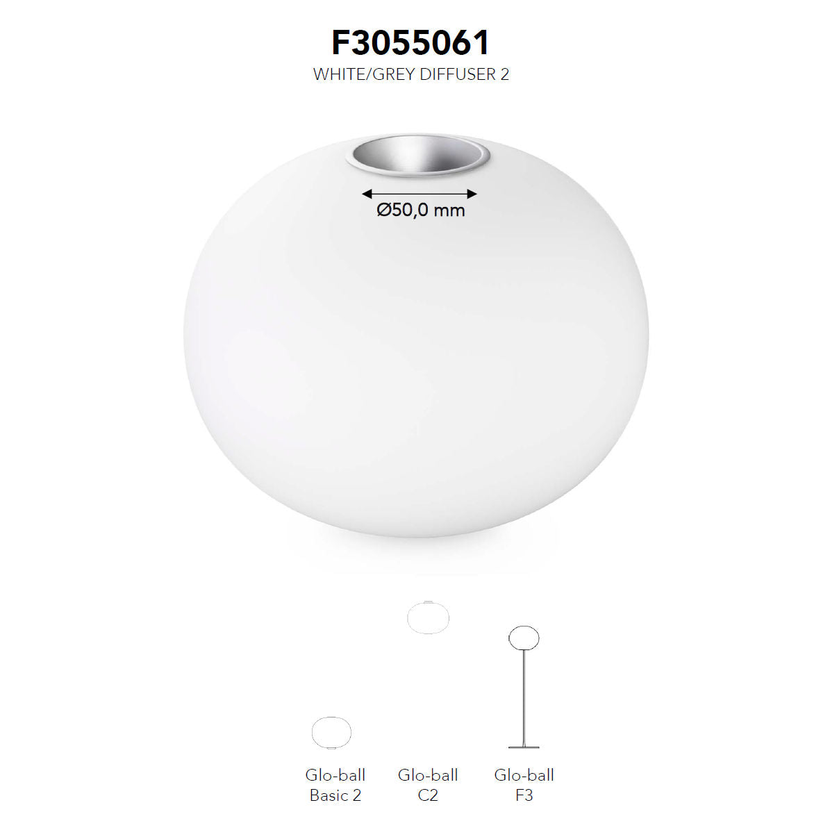 Flos Glo-Ball Replacement Glass Diffuser
