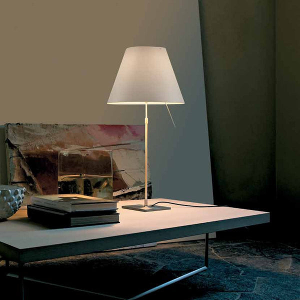 Luceplan Costanza Table Light - Telescopic With On-Off Rod
