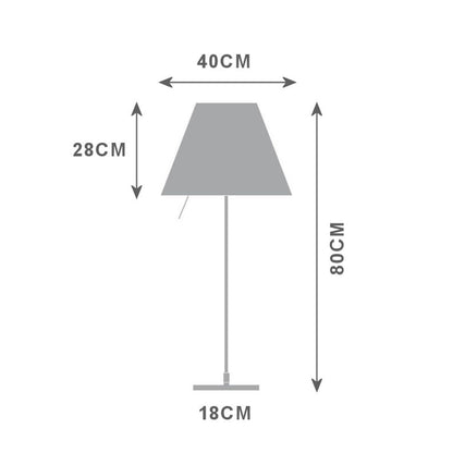 Luceplan Costanza Table Light - Fixed Height With On-Off Rod