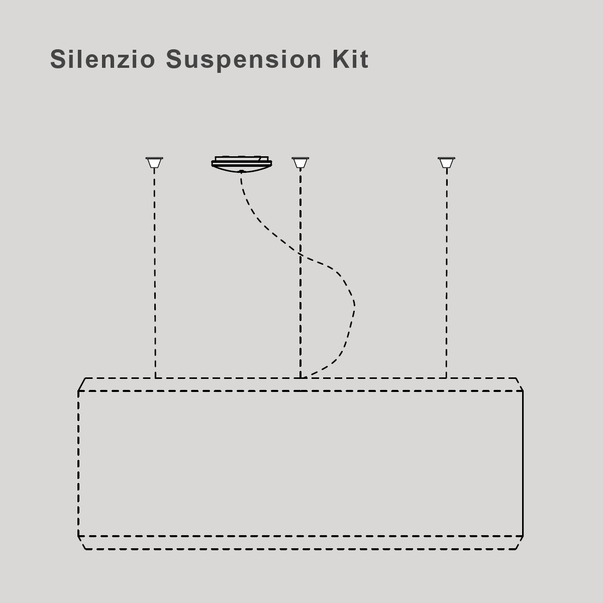 Luceplan Silenzio Suspension Kit
