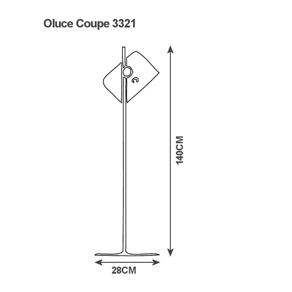 Oluce Coupe 3321 Floor Light