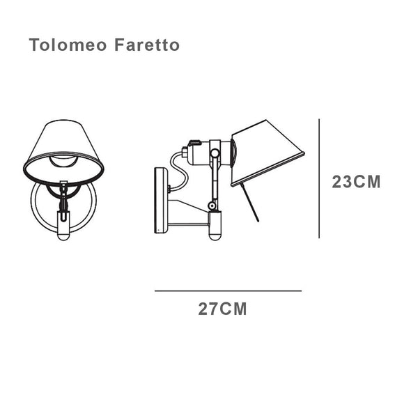 Artemide Tolomeo Faretto Wall Light