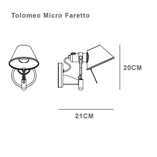 Artemide Tolomeo Faretto Micro Wall Light